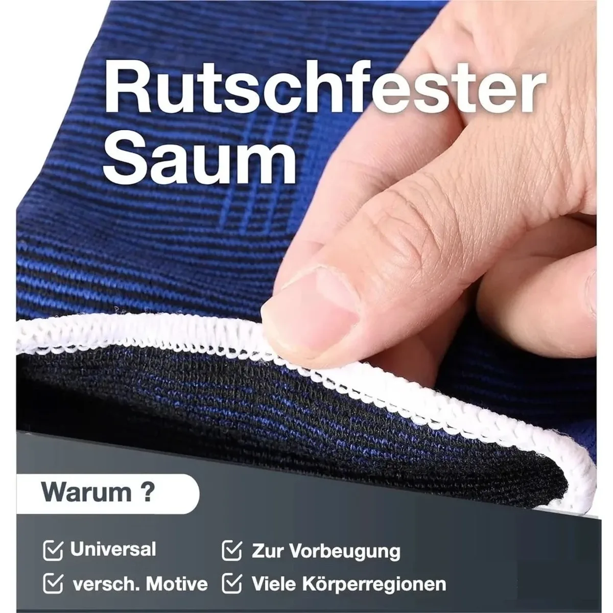 Sportyfits Bandagen-Set 7-teilig, Neopren, Blau – Ansicht 3